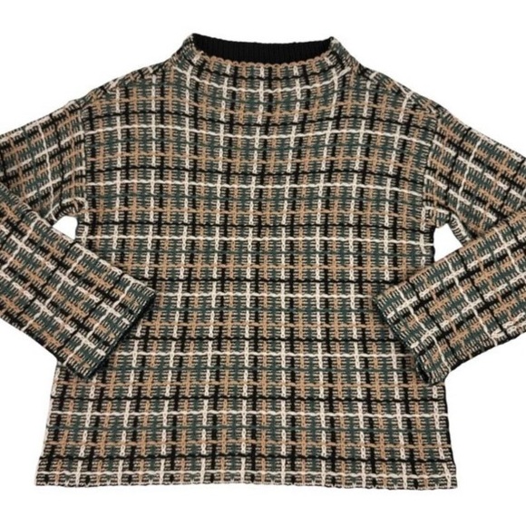 Ann Taylor Tweedy Funnel Neck Sweater Small Petite - NWT - Picture 1 of 9